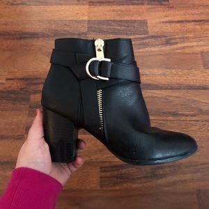 Black Booties with Gold Hardware | Apt 9 | #staple